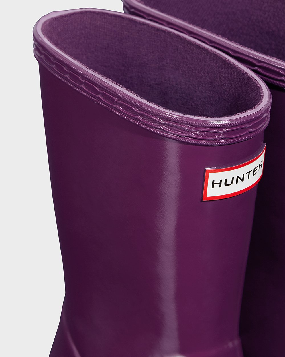 Hunter Niños Original First Classic Gloss - Botas de Lluvia Moradas - 071-SFDLPX